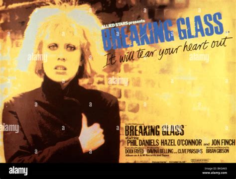 BREAKING GLASS 1980 POSTER Stock Photo Alamy