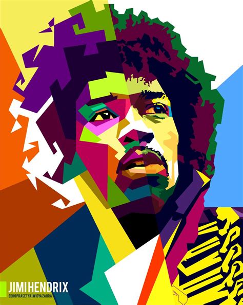 Pop Art Portraits Jimi Hendrix Art Wpap Art