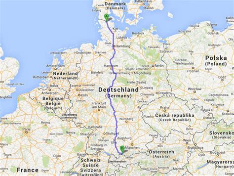 Harta Rutiera A Germaniei In Km