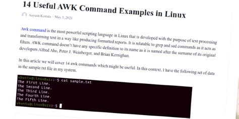 14 Useful Awk Command Examples In Linux