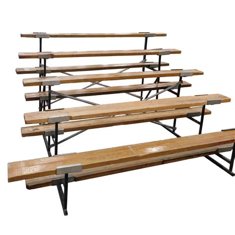 Wood Plank Bleachers 10 Foot 5 Row Lasting Impressions Event Rentals
