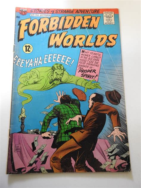 Forbidden Worlds 139 1966 Comic Books Silver Age American Comics Group Horror And Sci Fi