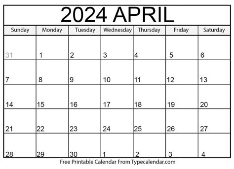 April 2024 Calendar Editable Jane Roanna