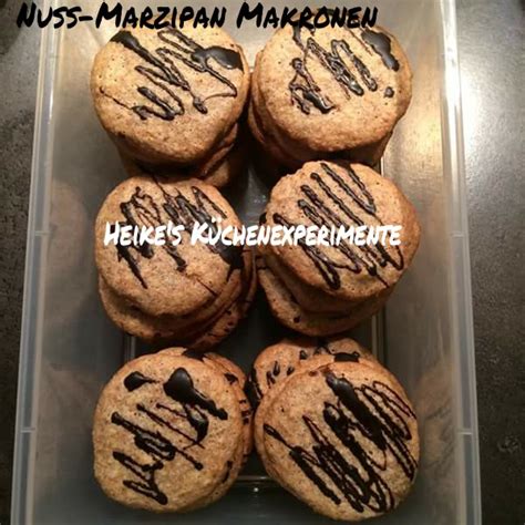 Heike s Küchenexperimente Nuss Marzipan Makronen