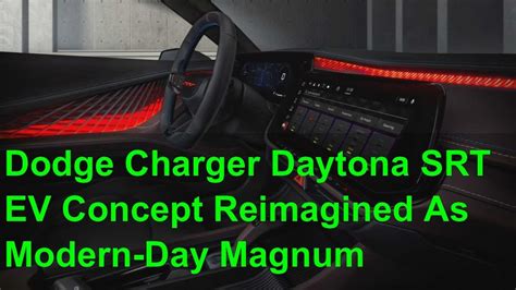 Dodge Charger Daytona Srt Ev Concept Reimagined As Modern Day Magnum