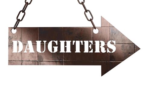 Daughters Word On Metal Pointer 6383719 Stock Photo At Vecteezy