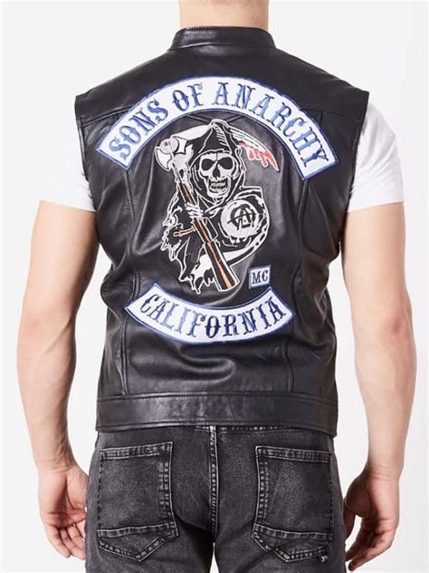 Jax Teller Black Leather Vest Sons Of Anarchy Next Leather Jackets