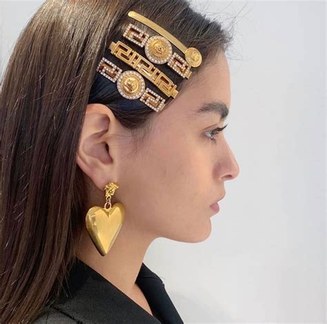 𝐇𝐢𝐠𝐡 𝐅𝐚𝐬𝐡𝐢𝐨𝐧 𝐏𝐨𝐬𝐭 On Instagram “versace Hair Pins Follow Hfpost For