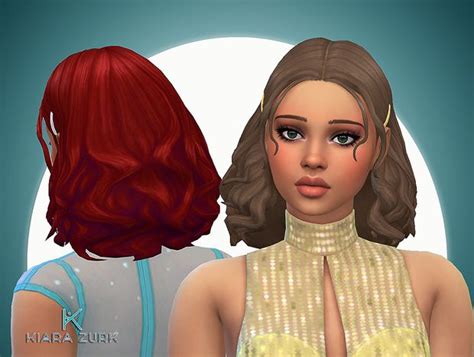 Natalia Hairstyle Kiara Zurk On Patreon Sims 4 Sims Hair Sims
