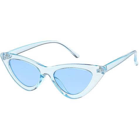 womens exaggerated translucent cat eye sunglasses color tinted lens 48 sunglass la