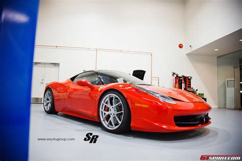 Maybe you would like to learn more about one of these? Red Ferrari 458 Italia on PUR Four Wheels - GTspirit