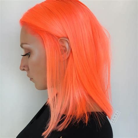 Neon Peach Hair Is The Brightest Color Trend Of The Summer Allure