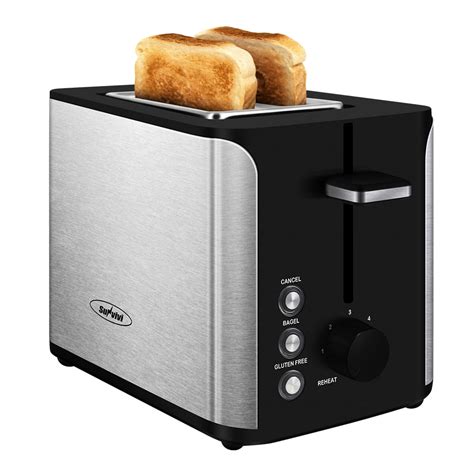 2 Slice Toaster Stainless Steel Bread Toaster Extra Wide Slot Toaster