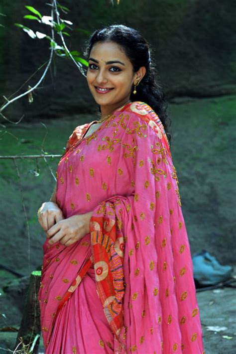 Nithya Menon Latest Cute Saree Stills In Ishq Movie