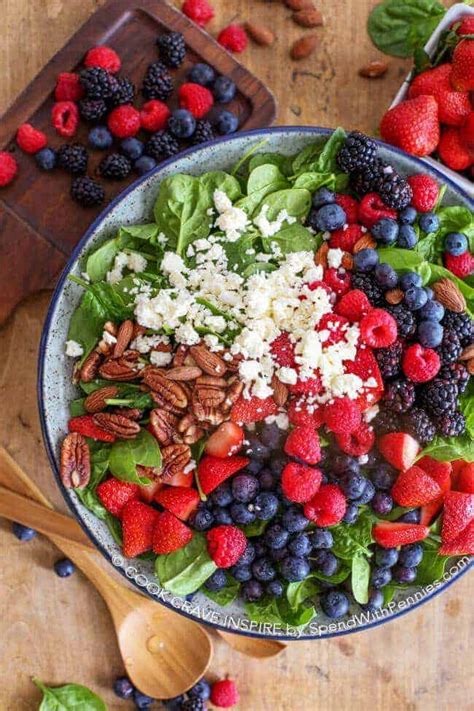 Fruit And Nut Spinach Salad Recipe Spend With Pennies