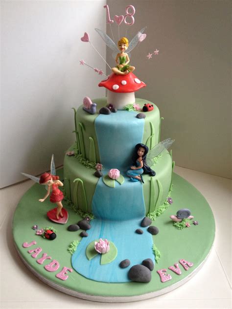 Tinkerbell Disney Fairies Cake Tinkerbell Birthday Cakes Tinkerbell