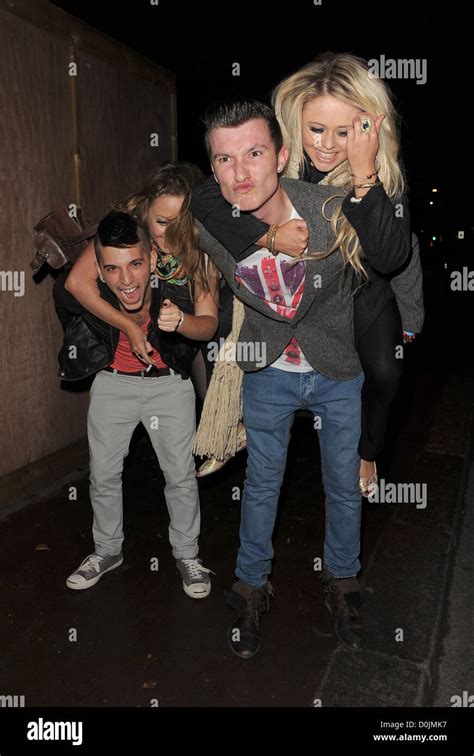 The Inbetweeners Star Emily Atack And Her Sister Martha Atack Mess Around With Two Male