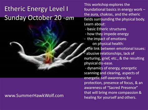 Sun Oct 20 Am Fundamentals Of Etheric Energy Learn About Chakras