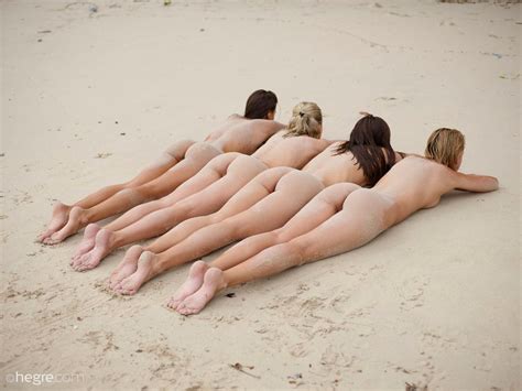 Ariel Marika Melena Maria Mira In Sexy Sand Sculptures By Petter Hegre