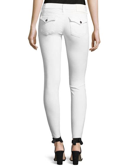 True Religion Casey Low Rise Super Skinny Jeans Optic White Neiman