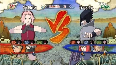 Naruto Storm 1 Revolution Sakura Vs Sasuke Youtube