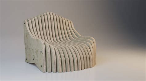 Wooden Parametric Chair 3d Model By Malibusan