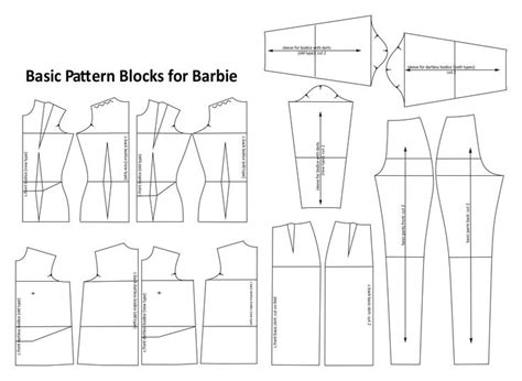 Printable Barbie Sewing Patterns Sewing Barbie Clothes Barbie Dress