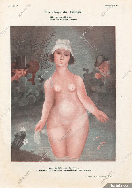 Madeleine Luka 1929 Les Coqs Du Village Nude Bathing