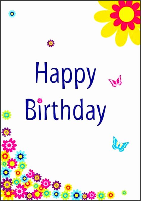 Template Free Printable Birthday Card Printable Templates