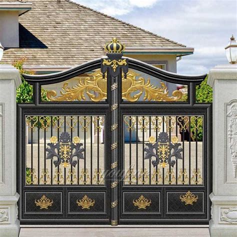 Modern Beautiful Sliding Wrought Driveway Iron Gate Design For Sale Iok