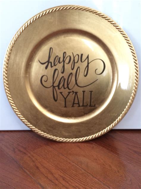 Happy Fall Yall Decorative Charger Plate Shop