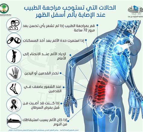 الحالات التي تستوجب مراجعة الطبيب عند الإصابة بألم أسفل الظهر Health Advice Health Facts