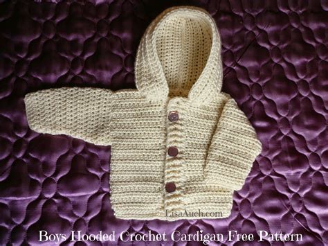Crochet Baby Boy Cardigan Pattern With Hood Easy Hooded Crochet