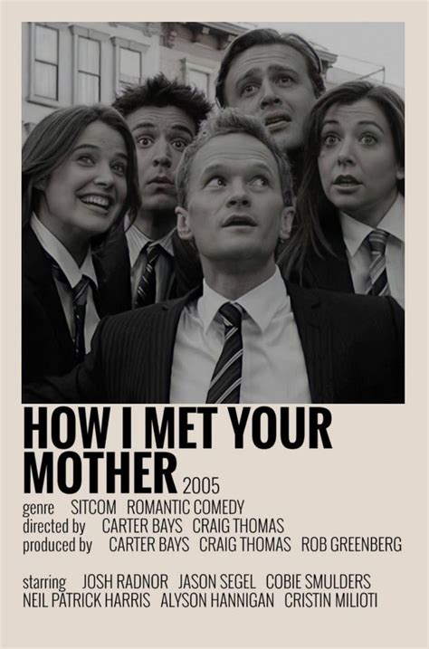 himym poster minimalist film posterleri film posteri 90 lar nostalji