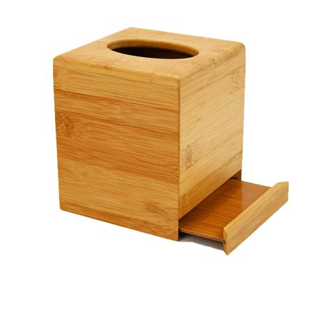Wooden Square Tissue Box Cover Bless You Rustic Tissue Holder For