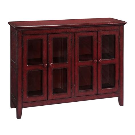 Look through red credenza pictures in different colors and styles and when you find some red credenza that inspires. 4-Door Credenza Cabinet - Red | Credenza, Media credenza ...