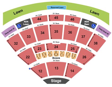 Blossom Music Center Seating Chart Rows Seats And Club Seats