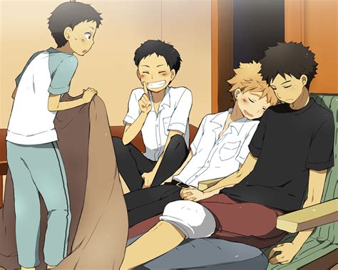 Mihashi Ren Abe Takaya Tajima Yuuichirou And Akaeguchi Yuuto Ookiku