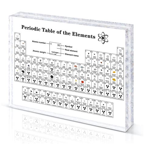 Buy Tota Periodic Table With Real Elements Inside Real Periodic