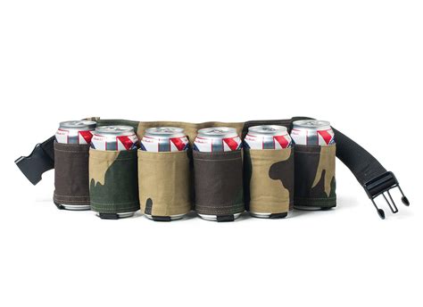 Bigmouth Inc Beer Belt 6 Pack Holster Camo Army Camouflage