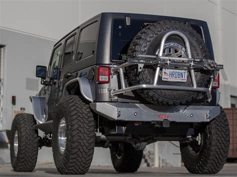 Jeep Jk Swing Out Rear Tire Carrier And Bumper Package Aluminum