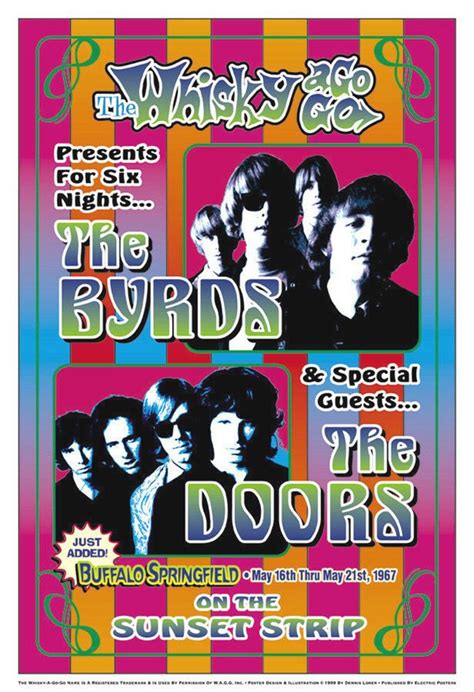 The Byrds 1967 Los Angeles Concert Posters Concert Poster Art
