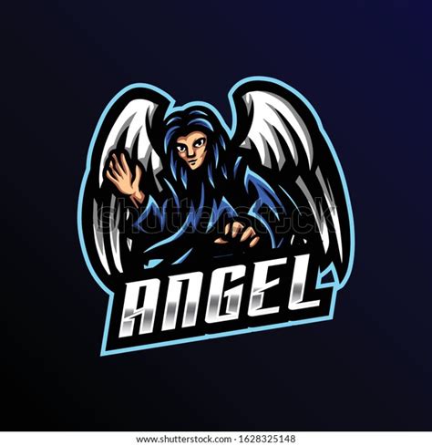 Angel Mascot Gaming Logo Angel Esport Stock Vector Royalty Free