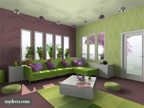 30 Purple And Green Room