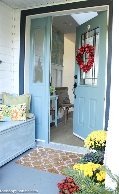 Ikea is great for cheap wedding decorations. Key Ingredients for a Simple Fall Front Porch | The Happy ...