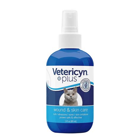 Vetericyn Plus Feline Antimicrobial Cat Wound And Skin Spray 3oz
