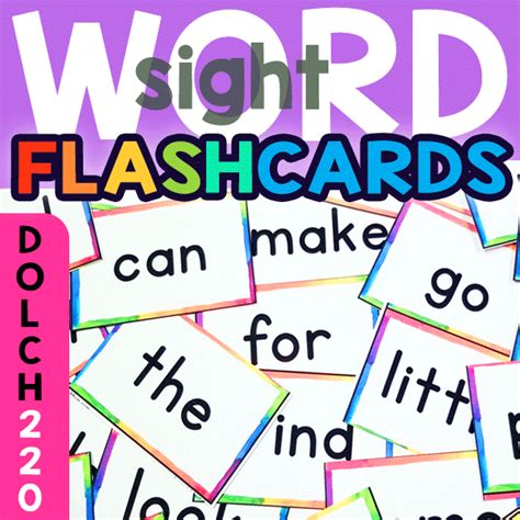 Sight Word Flashcards Dolch 220 Edzonepub