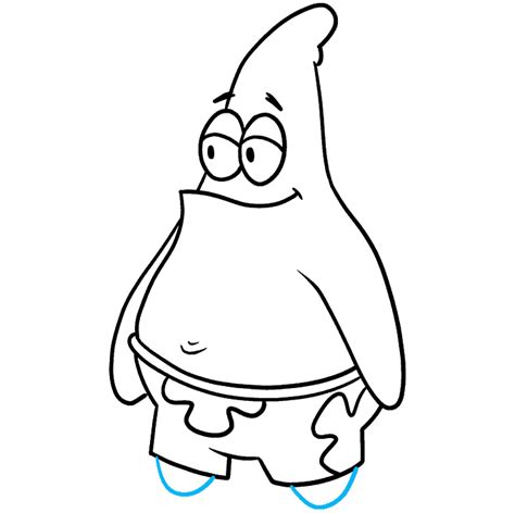 How To Draw Patrick Star From Spongebob Squarepants Really Easy