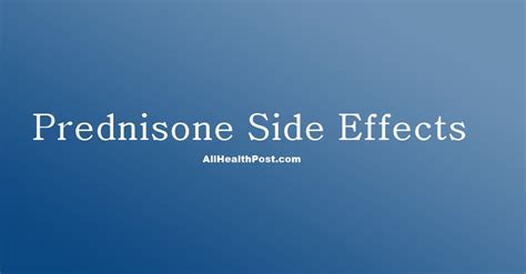20 Common Prednisone Side Effects Of Short Term And Long Term