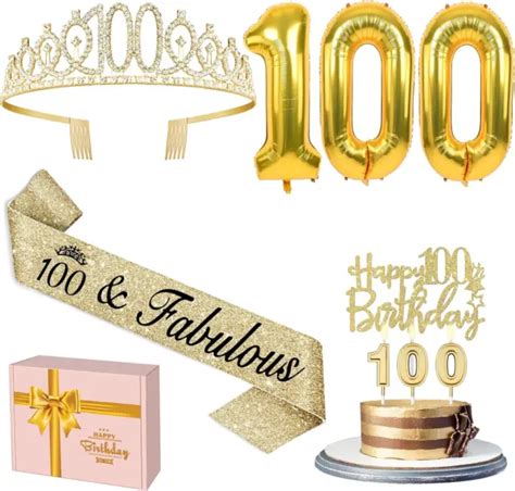 TH BIRTHDAY DECORATIONS Women Gold Include Th Birthday Crown And Sash Gol PicClick